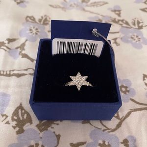 Swarovski Crystal Elements Star Ring Size 7